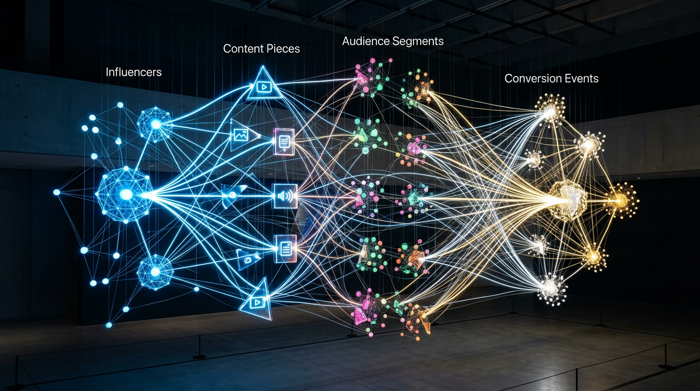 ai influencer marketing attribution data visualization