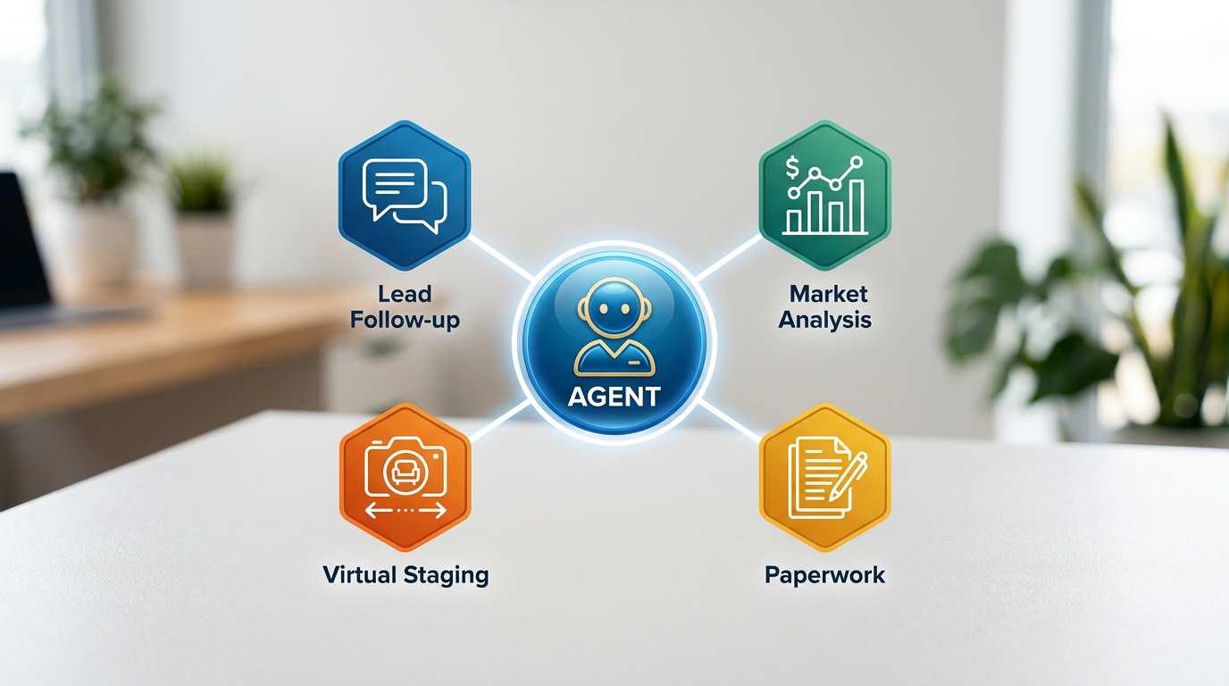 diagram of ai micro-team for real estate agent