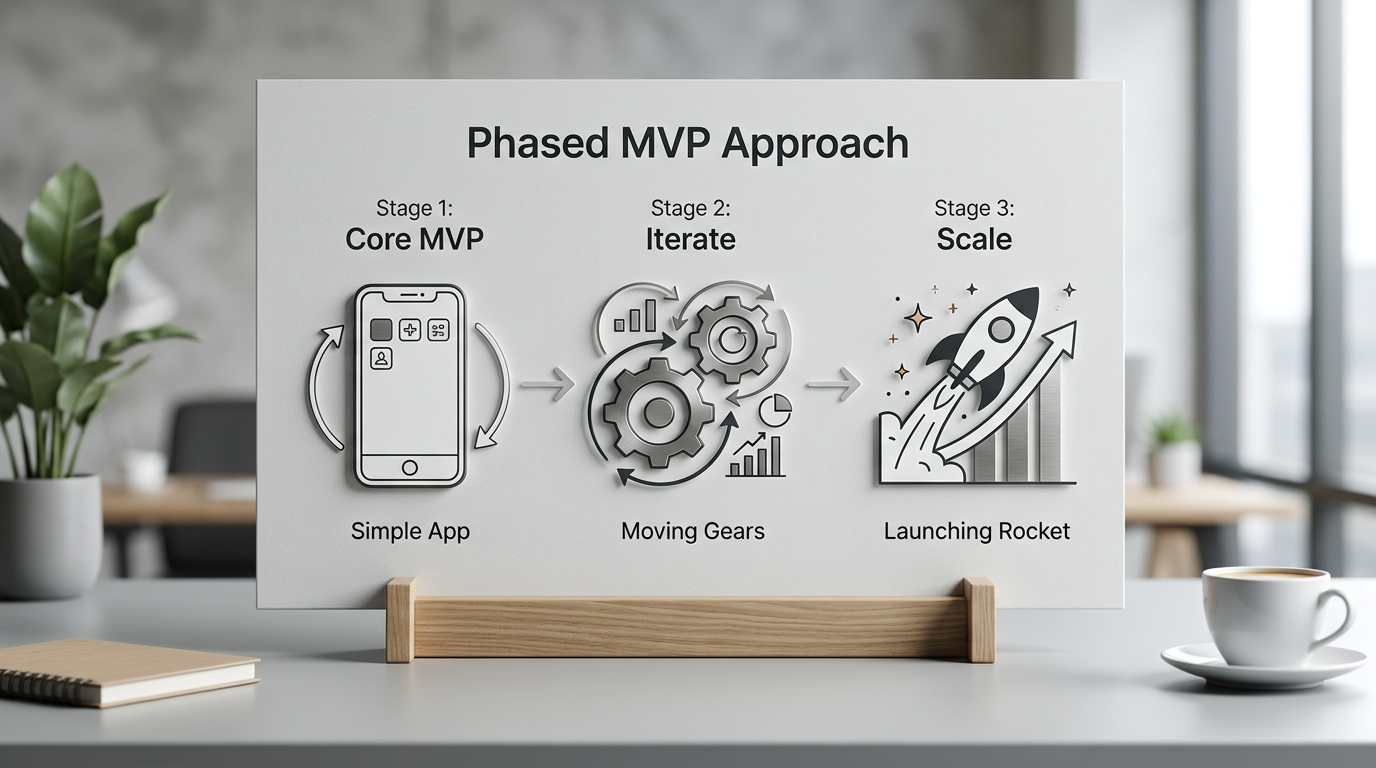 Diagram of the Minimum Viable Product to scale process