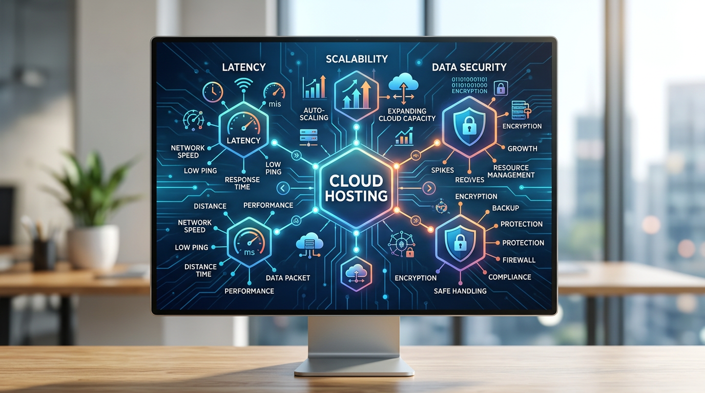 semantic seo topic cluster example for cloud hosting