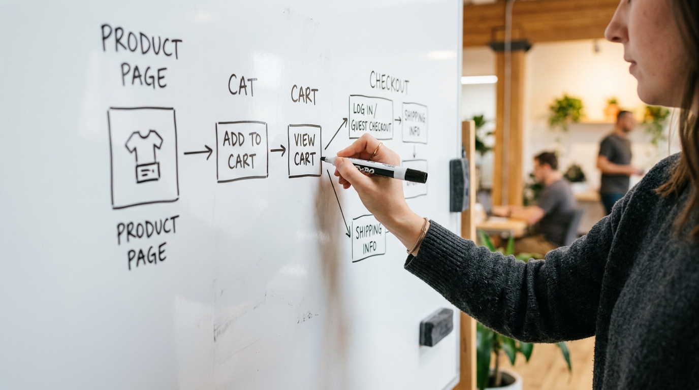 Shopify conversion rate optimization user flow