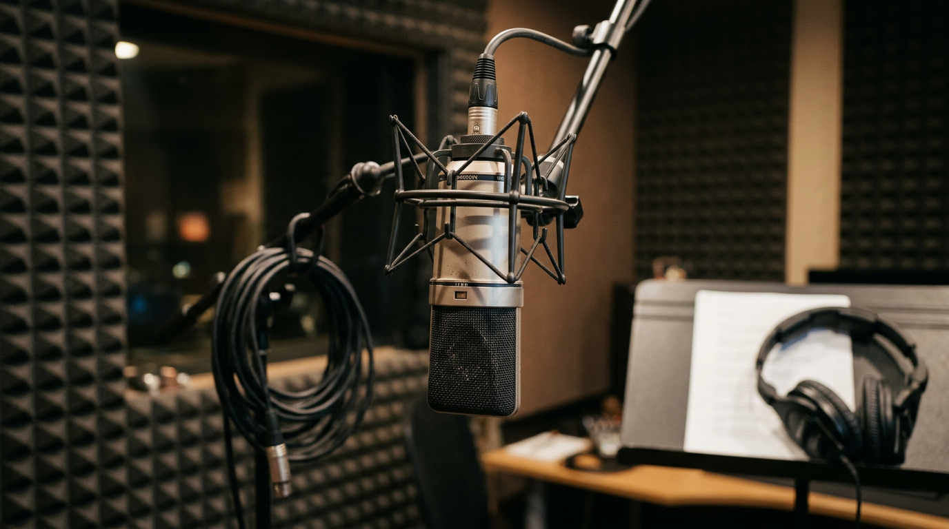 High-fidelity microphone for voice AI transcription
